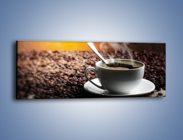 Obraz na płótnie – Aromatyczna filiżanka kawy – jednoczęściowy panoramiczny JN298