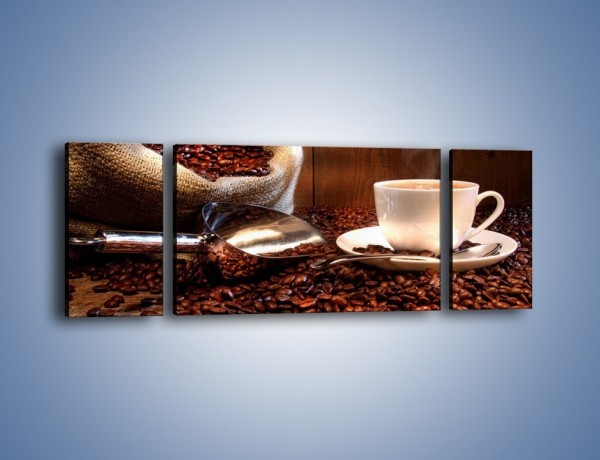 Obraz na płótnie – Poranna energia z kawą – trzyczęściowy JN098W5