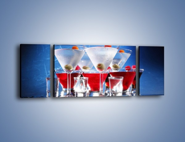 Obraz na płótnie – Martini wstrząśnięte zmieszane – trzyczęściowy JN161W5