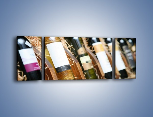 Obraz na płótnie – Kolekcja win – trzyczęściowy JN212W5