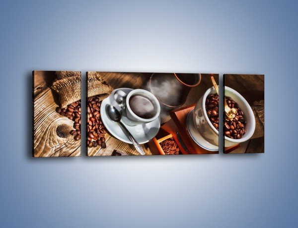 Obraz na płótnie – Smaki kawy dla dorosłych – trzyczęściowy JN313W5