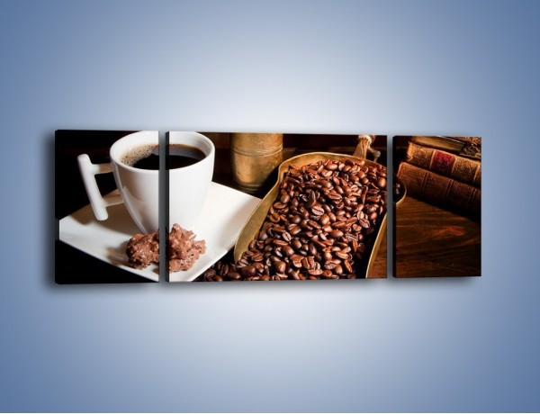 Obraz na płótnie – Opowieści przy mocnej kawie – trzyczęściowy JN360W5