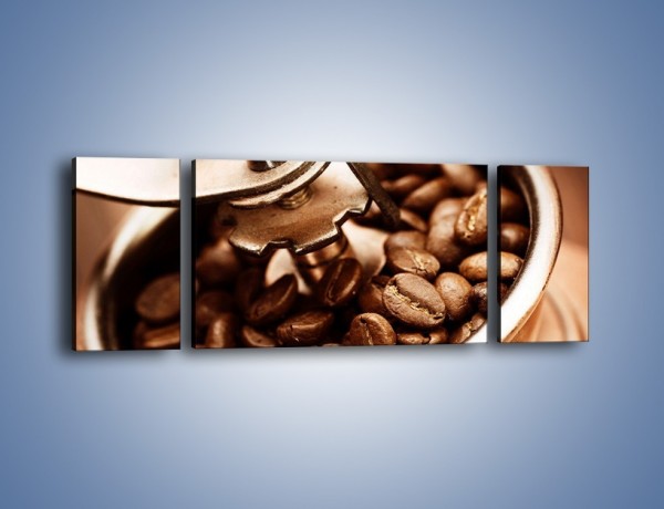 Obraz na płótnie – Kawa w młynku – trzyczęściowy JN361W5