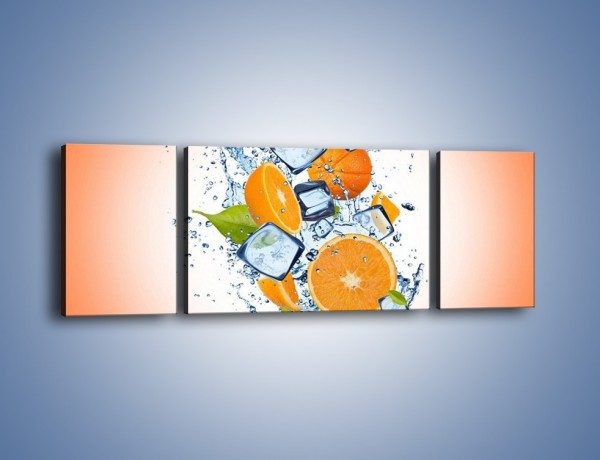 Obraz na płótnie – Pomarańczowe trio w powietrzu – trzyczęściowy JN499W5