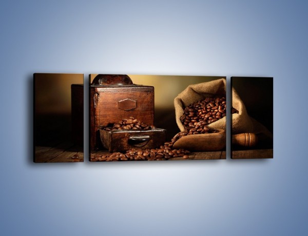Obraz na płótnie – Młynek do kawy w cieniu – trzyczęściowy JN627W5