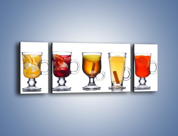 Obraz na płótnie – Kombinacje owocowych napoi – trzyczęściowy JN634W5
