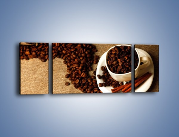 Obraz na płótnie – Kierunek w stronę kawy – trzyczęściowy JN643W5