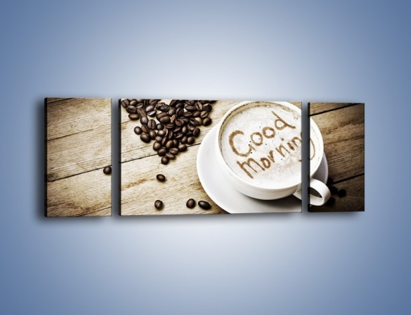 Obraz na płótnie – Z miłości do kawy – trzyczęściowy JN710W5
