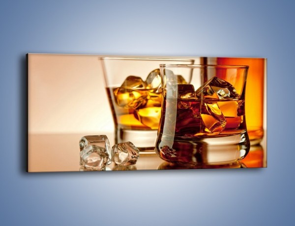 Obraz na płótnie – Męskie rozmowy przy whisky – jednoczęściowy panoramiczny JN318