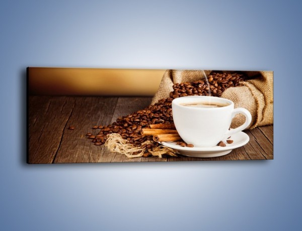 Obraz na płótnie – Zaproszenie na pogaduchy przy kawie – jednoczęściowy panoramiczny JN320