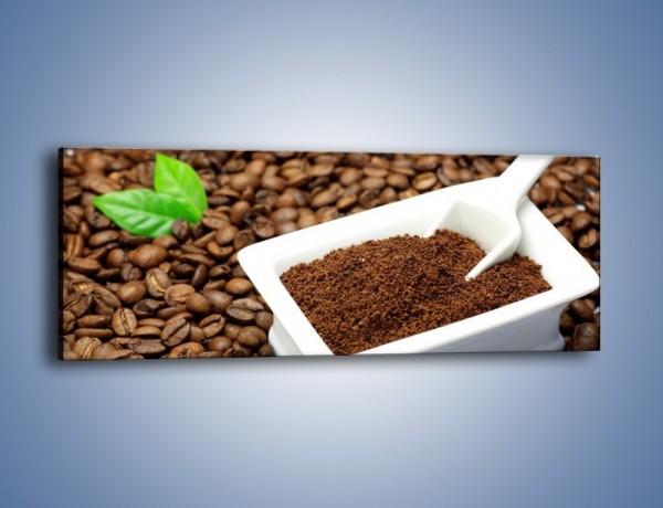 Obraz na płótnie – Zmielona kawa – jednoczęściowy panoramiczny JN340