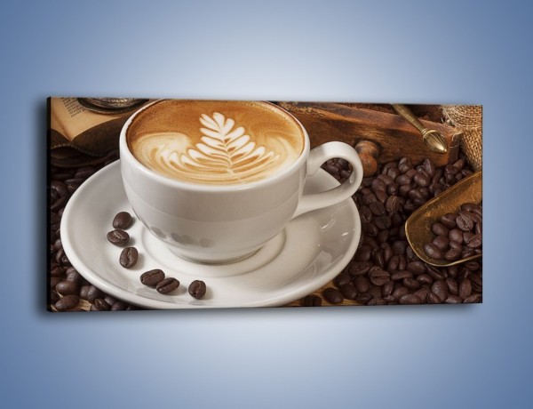 Obraz na płótnie – Czas na kawę – jednoczęściowy panoramiczny JN353