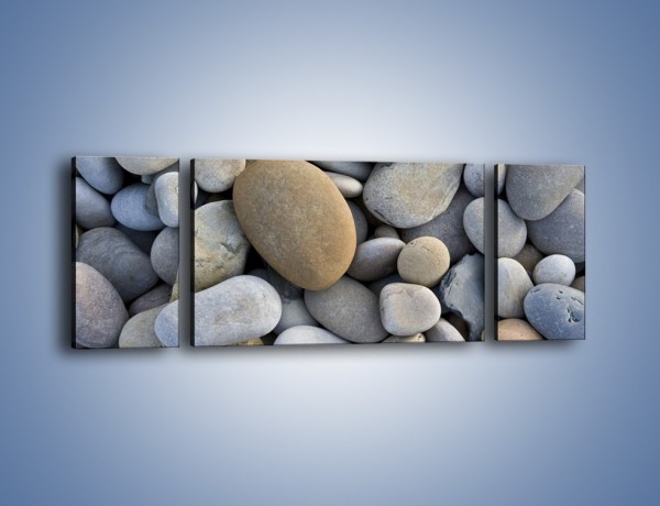 Obraz na płótnie – Kamienie duże i małe – trzyczęściowy O006W5