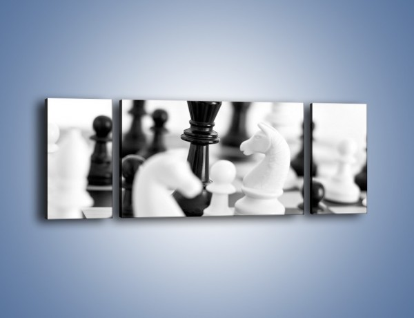 Obraz na płótnie – Walka o wygraną w szachy – trzyczęściowy O097W5