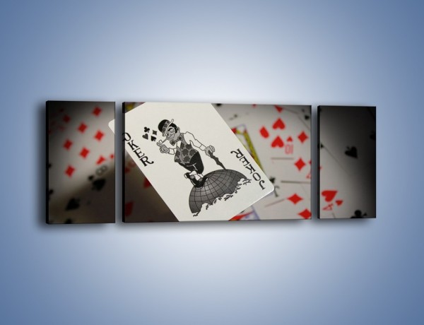Obraz na płótnie – Najsilniejsza karta w talii – trzyczęściowy O157W5