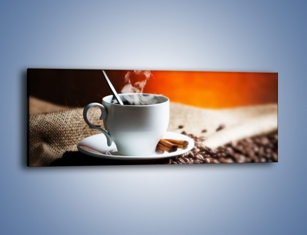 Obraz na płótnie – Aromatyczny zapach kawy – jednoczęściowy panoramiczny JN374