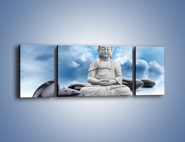 Obraz na płótnie – Z buddą w stronę nieba – trzyczęściowy O244W5