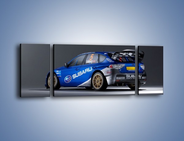 Obraz na płótnie – Subaru World Rally Team – trzyczęściowy TM086W5