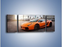 Obraz na płótnie – Pomarańczowe Lamborghini Gallardo – trzyczęściowy TM102W5