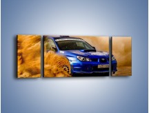 Obraz na płótnie – Subaru WRX STI na pustyni – trzyczęściowy TM104W5