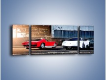 Obraz na płótnie – Lamborghini Miura S 1969 i Murcielago – trzyczęściowy TM119W5