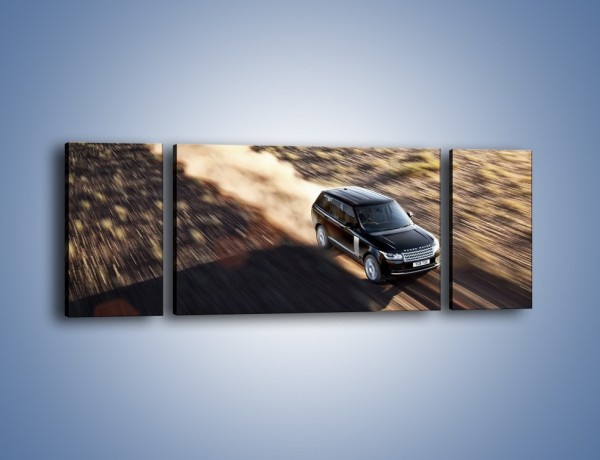 Obraz na płótnie – Range Rover na bezdrożach – trzyczęściowy TM126W5