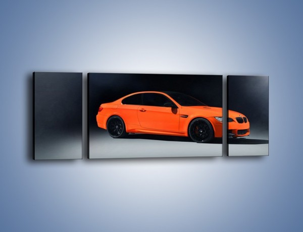 Obraz na płótnie – BMW M3 E92 Coupe Orange – trzyczęściowy TM168W5