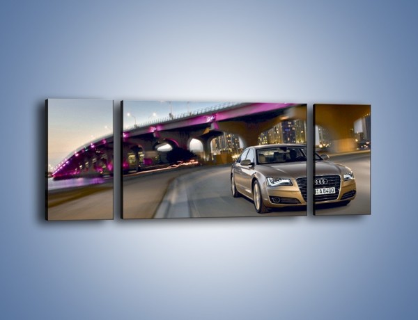 Obraz na płótnie – Audi A8 – trzyczęściowy TM188W5