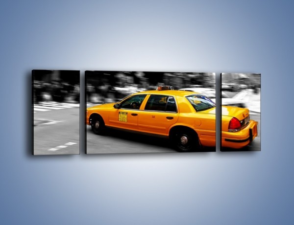 Obraz na płótnie – Taxi w Nowym Jorku – trzyczęściowy TM230W5