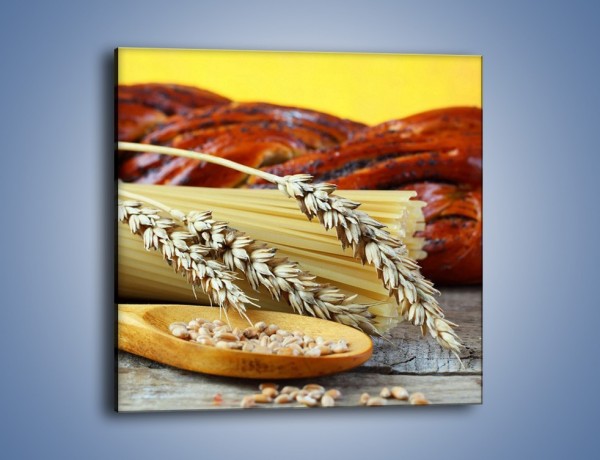 Obraz na płótnie – Chleb pszenno-kukurydziany – jednoczęściowy kwadratowy JN090