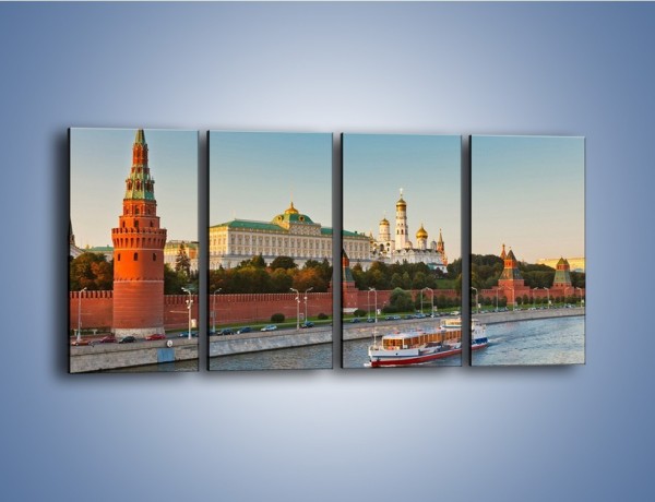 Obraz na płótnie – Kreml w środku lata – czteroczęściowy AM164W1