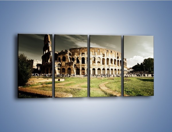 Obraz na płótnie – Koloseum przed burzą – czteroczęściowy AM271W1
