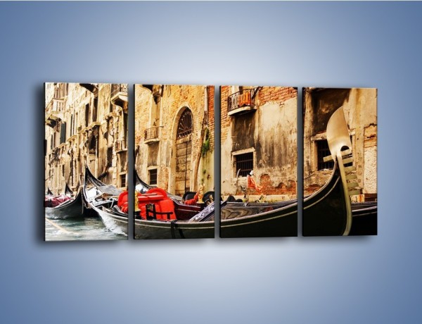 Obraz na płótnie – Wenecka gondola – czteroczęściowy AM286W1