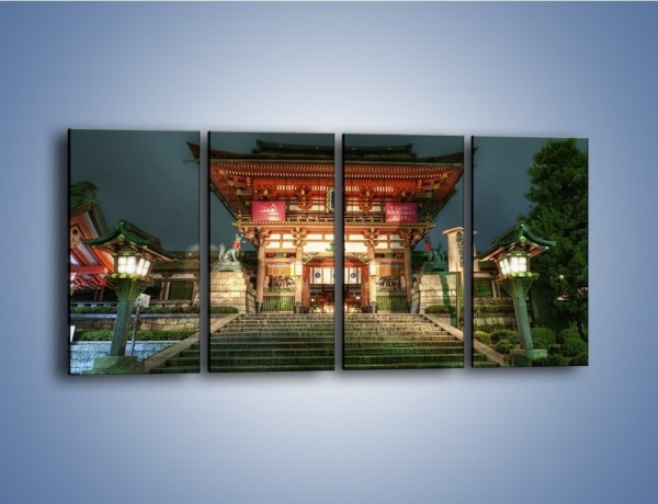Obraz na płótnie – Świątynia w Kyoto – czteroczęściowy AM327W1