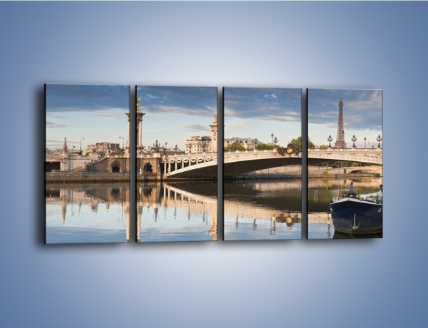 Obraz na płótnie – Most Aleksandra III w Paryżu – czteroczęściowy AM429W1