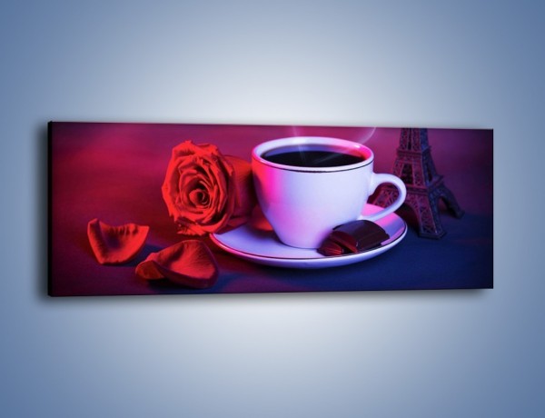 Obraz na płótnie – Kawa dla zakochanych – jednoczęściowy panoramiczny JN411
