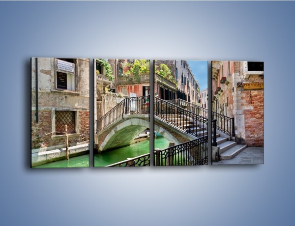 Obraz na płótnie – Wenecki most – czteroczęściowy AM523W1