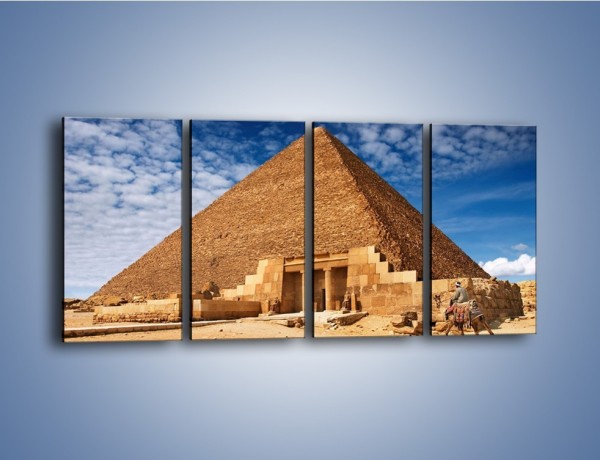 Obraz na płótnie – Wejście do egipskiej piramidy – czteroczęściowy AM602W1