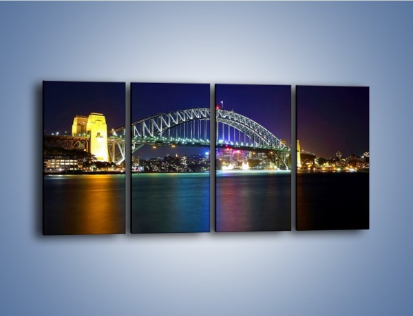 Obraz na płótnie – Sydney Harbour Bridge – czteroczęściowy AM629W1