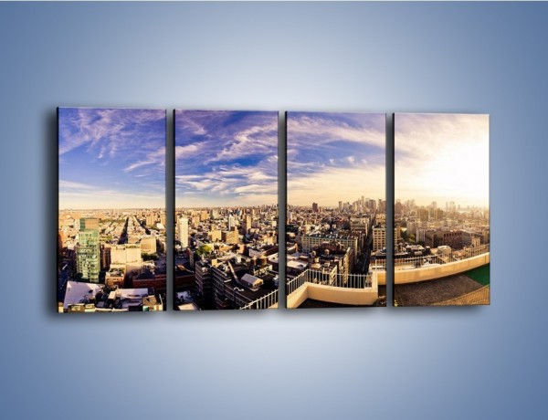 Obraz na płótnie – Panorama Nowego Jorku – czteroczęściowy AM650W1