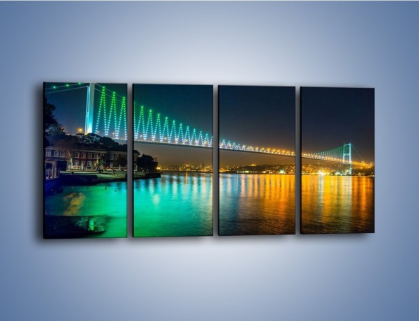 Obraz na płótnie – Most Bosforski w Turcji – czteroczęściowy AM654W1