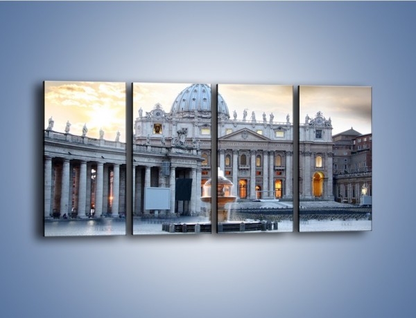 Obraz na płótnie – Bazylika św. Piotra w Watykanie – czteroczęściowy AM722W1