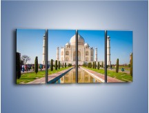 Obraz na płótnie – Taj Mahal pod błękitnym niebem – czteroczęściowy AM750W1