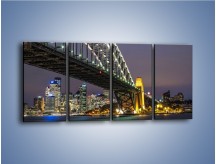 Obraz na płótnie – Sydney Harbour Bridge – czteroczęściowy AM803W1