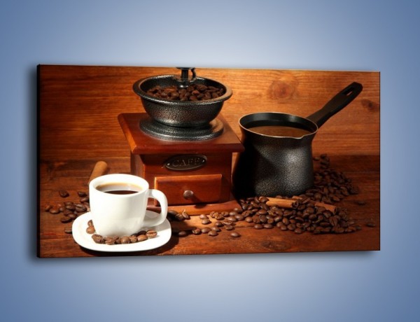 Obraz na płótnie – Młynek do kawy – jednoczęściowy panoramiczny JN437