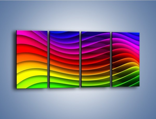 Obraz na płótnie – Falą w kolorze – czteroczęściowy GR393W1