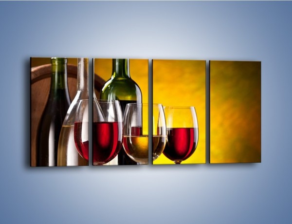 Obraz na płótnie – Wino z orzechami – czteroczęściowy JN077W1