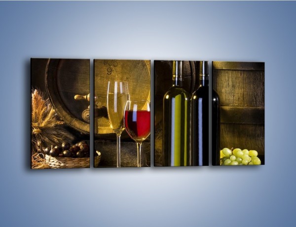 Obraz na płótnie – Wino czerwone czy białe – czteroczęściowy JN107W1