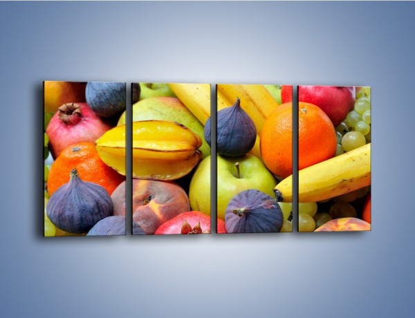 Obraz na płótnie – Owocowe kolorowe witaminki – czteroczęściowy JN173W1