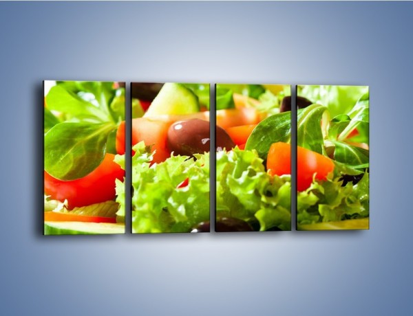 Obraz na płótnie – Sałatkowy mix warzywny – czteroczęściowy JN204W1